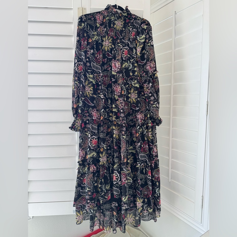 Cinq a Sept Pink Long Sleeve Sundress